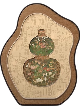 中古风福禄葫芦桌面摆画