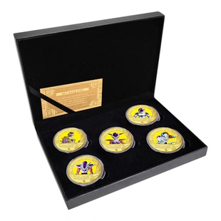 新款七龙珠孙悟空鸟明山纪念币纪念章动漫周边礼物收藏礼品摆件