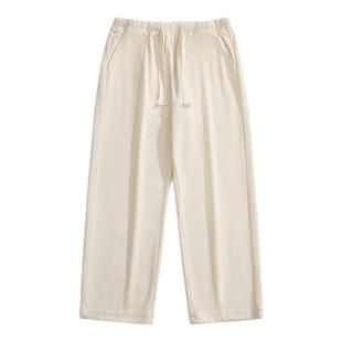 回力灯芯绒裤子男士秋冬季运动九分裤男款加绒卫裤男生直筒休闲裤