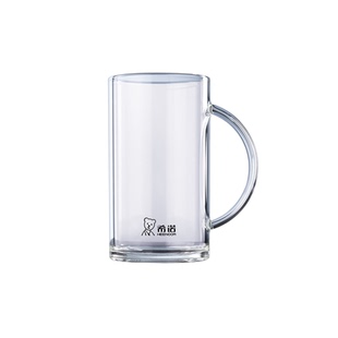 希诺单层玻璃杯高硼硅透明加厚手柄便携办公牛奶啤酒花茶泡茶水杯