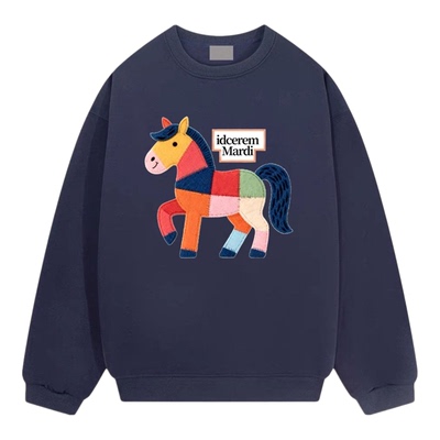 idceremMardi彩色小马卫衣女