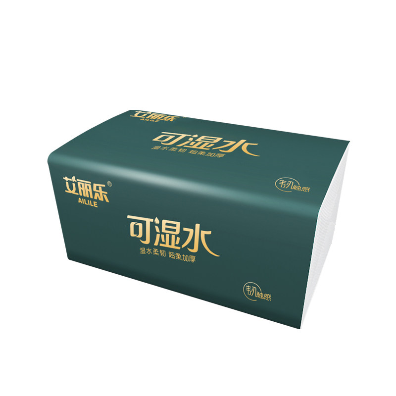 艾丽乐80抽抽纸大包4层纸巾压花