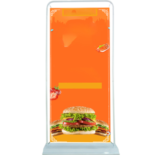 门型x展架海报支架80x180易拉宝广告牌迎宾写真画面定制立式落地