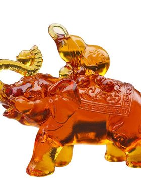 琉璃风水居家装饰柜前台摆放吉象