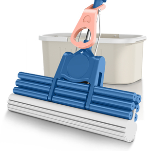 海绵拖把头吸水家用神器2025新款地拖布大号胶棉式一拖干湿两用净