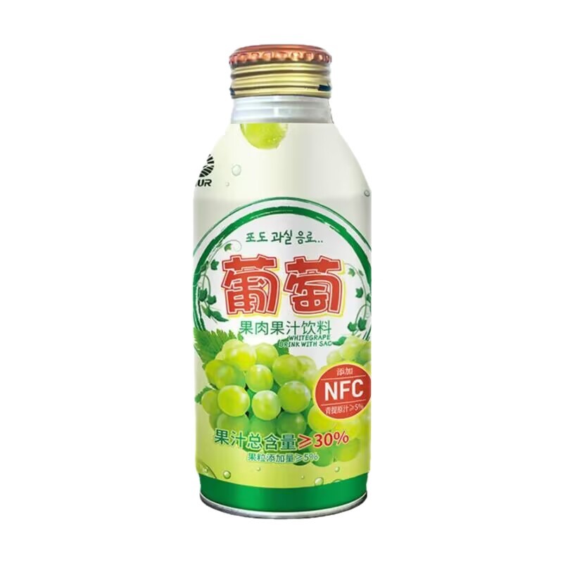 JIUR九日青提葡萄水蜜桃味果肉果汁饮料夏日清凉饮品饮料15瓶