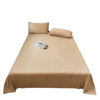 【A类母婴可用】加厚牛奶绒床单