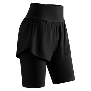 361运动短裤女防走光夏季外穿五分瑜伽裤假两件健身专用跑步短裤