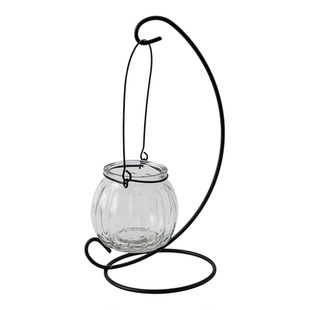 创意悬挂式透明水培玻璃花瓶插花盆绿萝壁挂小鱼缸简约现代小吊瓶