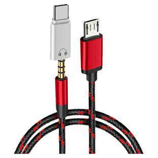 适用v8声卡连接线直播连接手机数据线客所思音频链接线华为vivo小米Typec转microusb安卓转接线麦克风k歌话筒