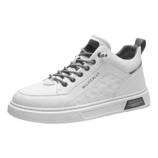 海澜之家2026新款男鞋板鞋冬季加绒保暖棉鞋男士运动休闲小白皮鞋