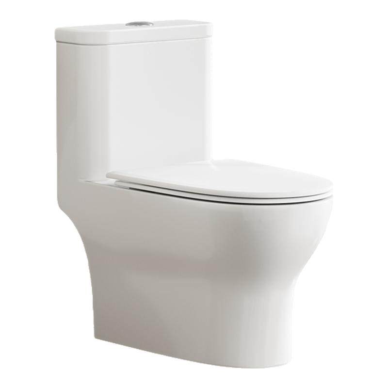 四季沐歌脚踢冲水马桶一级水效抗菌轴面飓风冲力非智能防堵坐便器