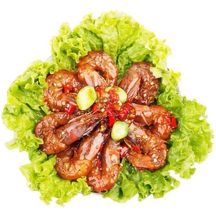 泰式甜辣虾无皮虾生呛大虾300g/罐生腌蟹块腌制新鲜海鲜捞汁美味