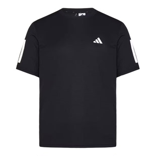 adidas阿迪达斯速干运动短袖健身服2026夏男三条纹训练T恤 KU8726