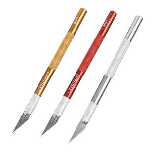 鹿仙子美工金属雕刻刀套装手工刀片手机维修斜口陶瓷笔刀加厚工具