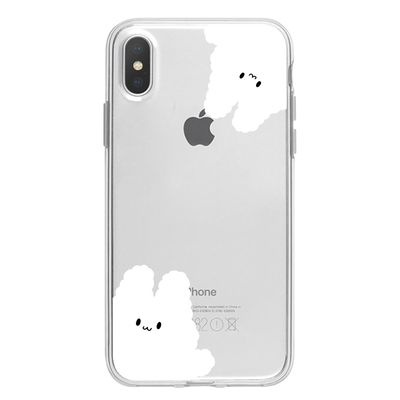 ins风棉花糖小兔适用苹果