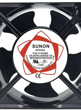 SUNON台湾建准交流AC 220V轴流风机电箱机柜工业排风静音散热风扇
