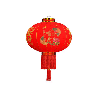 大红新款元旦大红长杆灯笼吊灯中国风新年装饰户外防水大门口阳台