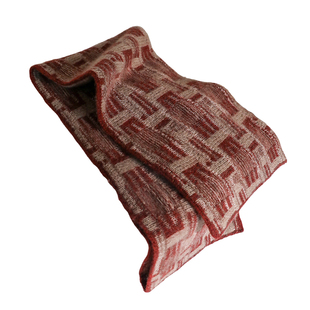 红色纯山羊绒围巾女士冬季 100短围脖高级感高端妈妈款本命年新年