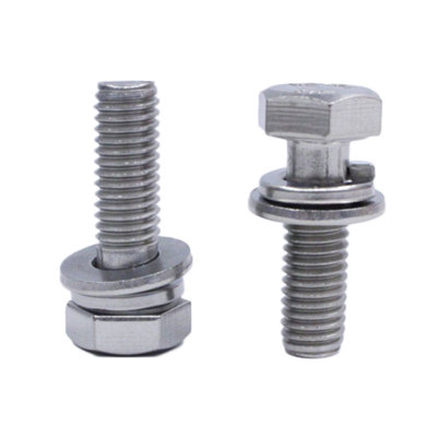 304不锈钢组合螺丝外六角