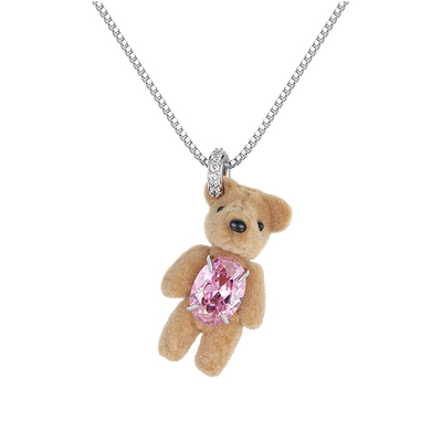 YVMIN尤目植绒小熊项链