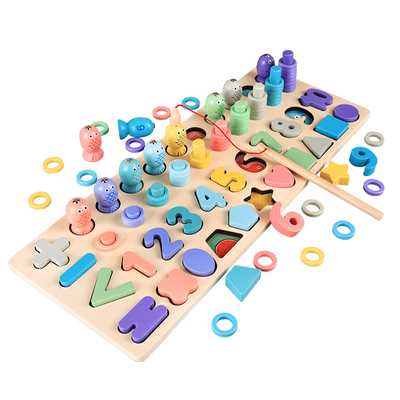 蒙氏幼儿童早教1一2数字拼图积木