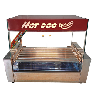 温州一喜 不包邮 全自动独立智能控温台式滚动香肠热狗摆摊烤肠机
