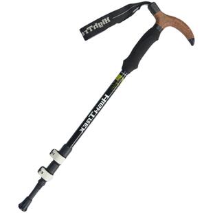 儿童成人超轻小弯柄碳素纤维登山杖外锁伸缩折叠老人户外行山手杖