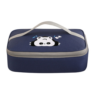 饭盒手提袋子小学生专用儿童保温便当包加厚铝箔扁平带饭兜午餐包