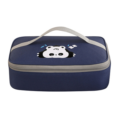 饭盒手提袋子小学生专用儿童保温便当包加厚铝箔扁平带饭兜午餐包