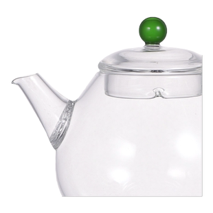 天福彼物 透明玻璃茶壶单壶 绿茶花茶泡茶壶家用茶具耐高温小泡壶