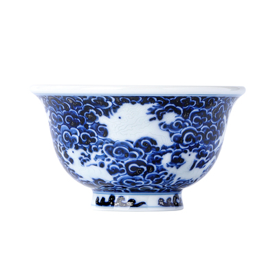 景德镇陶瓷茶具青花茶杯主人杯