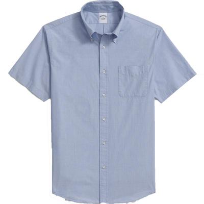 布克兄弟24简约纯色口袋休闲衬衫