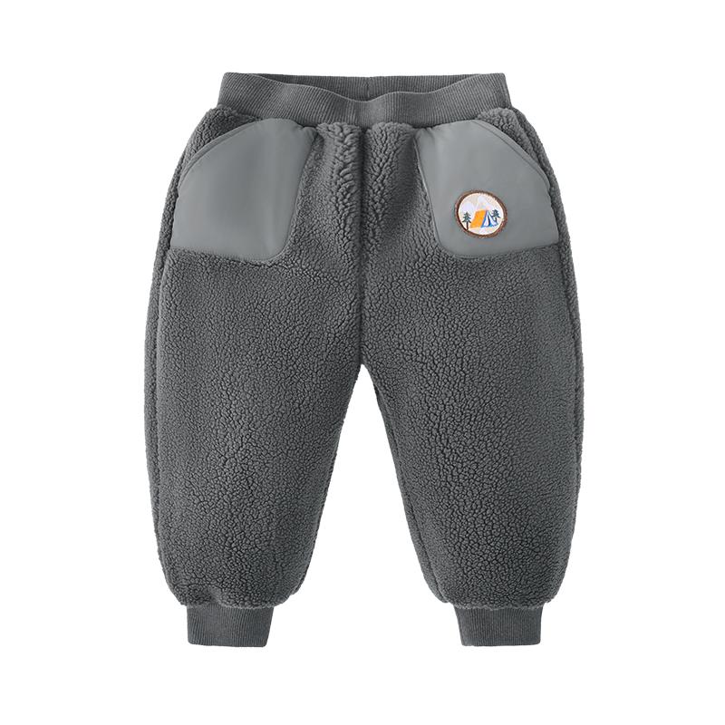 宝宝长裤加绒冬季儿童棉裤冬装小童童装男童裤子加厚女童保暖棉裤