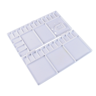 折叠调色盒水彩保湿调色盒板水彩作画颜料盒翻盖折叠式保湿美术水粉多功能调色盘油画丙烯水粉水彩调色板33格