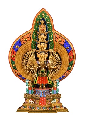 藏传寺庙密宗黄铜保平安