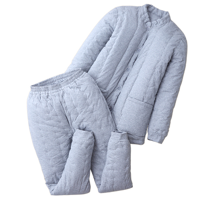 冬季男士棉花内穿加厚保暖服套装