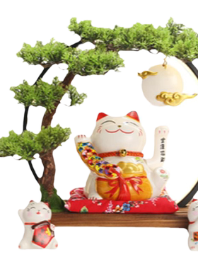 敦铭堂创意招财猫摆件店铺