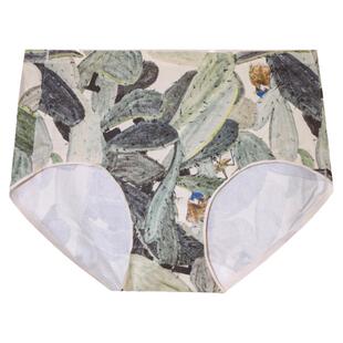 塔里木~原创艺术印花内裤女莫代尔柔软中腰女士内裤中腰三角裤衩