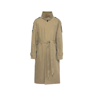 JCAESAR TRENCH COAT系带肩袢风衣 卡其色高密面料 长肩袢 微宽松