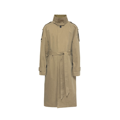 JCAESAR TRENCH COAT系带肩袢风衣 卡其色高密面料 长肩袢 微宽松