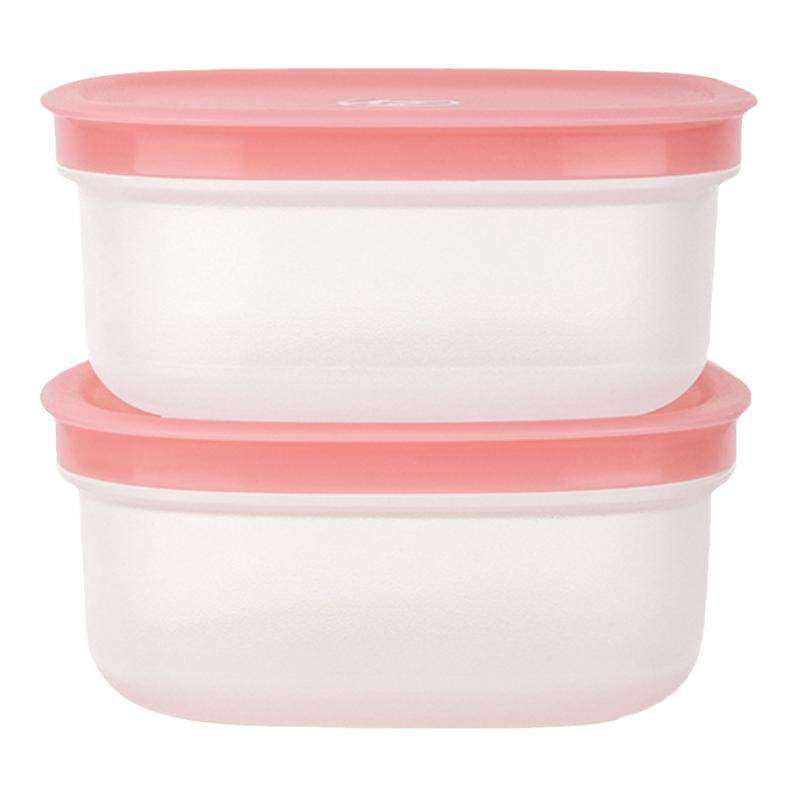 精铸300ml加厚保鲜盒食品级塑料水果肉类冷冻专用密封分装收纳盒