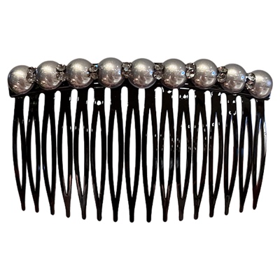 高级质感韩国珍珠镶钻插梳网红同款 防滑刘海碎发梳头顶发卡头饰