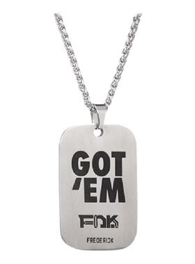 狗牌百搭男士配饰欧美小众吊坠