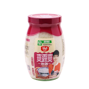 爽露爽米酒900g瓶装醪糟糯米酒湖北孝感特产米酒家用商用绿色食品