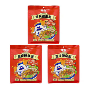 雅叔重庆豌杂面袋装非油炸麻辣面