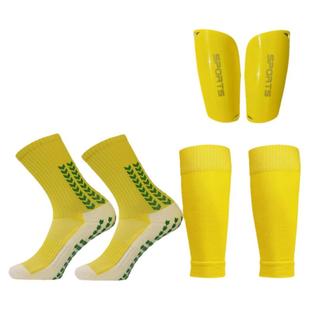 专业防滑足球袜子男成人毛巾底吸汗透气弹性袜套运动挡板护具套装