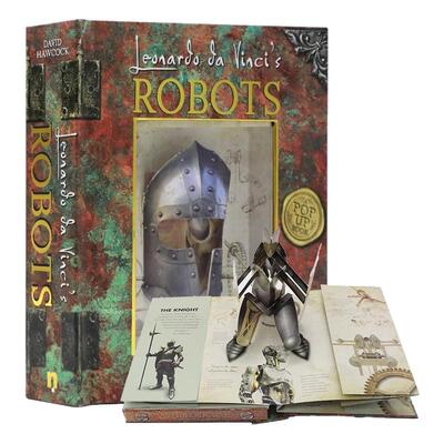 莱昂纳多·达芬奇的机器人立体书 Leonardo da Vinci's Robots  英文原版绘本未来机械科普百科精装3D立体翻翻书 David Hawcock