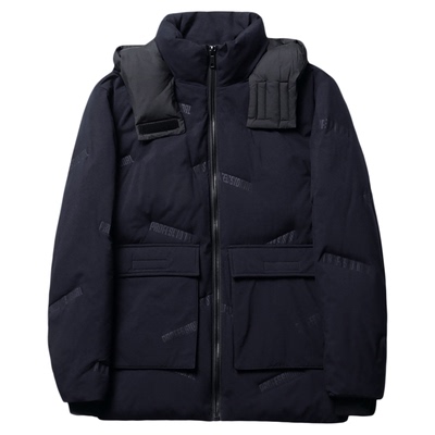 加厚防风保暖连帽羽绒服