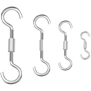 s挂钩大小壁挂衣帽收纳万向置物s型s勾挂腊肉钩子厨房浴室免打孔